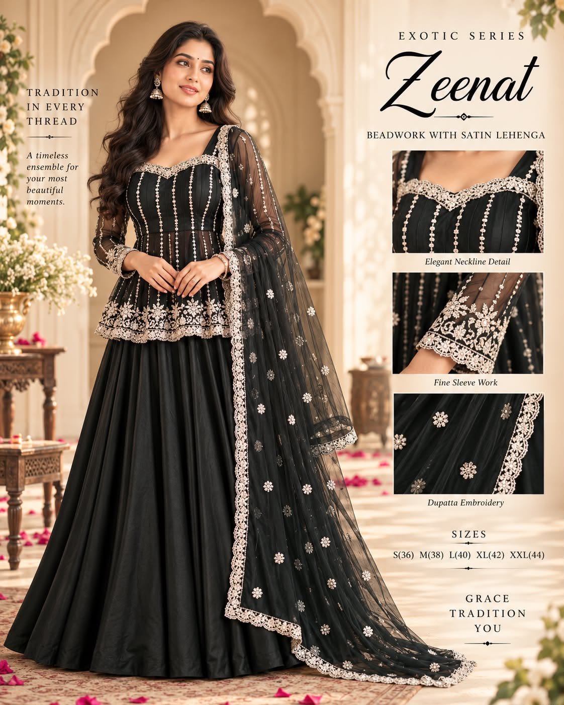 Lehenga: Premium silk satin-Now In 9 Colours
