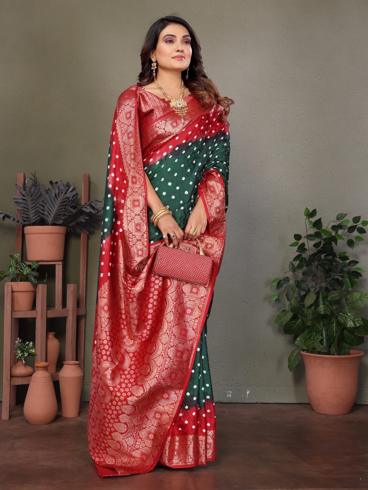 Pure Satin SIlk Bandhej Series🌹  🪇 SATYAVATI 🪇